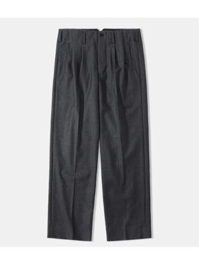 Hollywood Waisted Wool Blend Trousers - Dark Gray 34x31🇺🇸ship